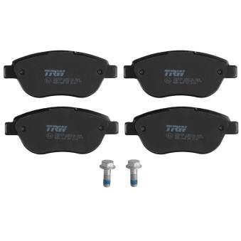 Jeu de 4 plaquettes de frein avant TRW