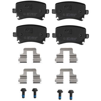 Jeu de 4 plaquettes de frein arrière TRW GDB1622