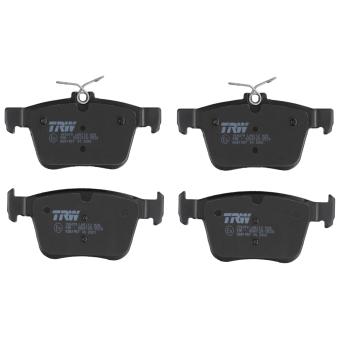 Jeu de 4 plaquettes de frein arrière TRW
