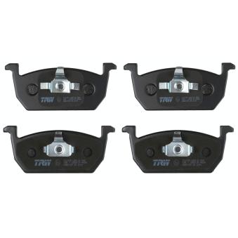 Jeu de 4 plaquettes de frein avant TRW