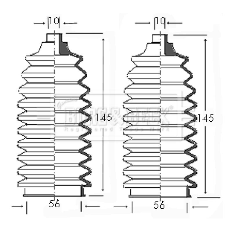 Joint-soufflet, direction BORG & BECK BSG3037 - Visuel 1