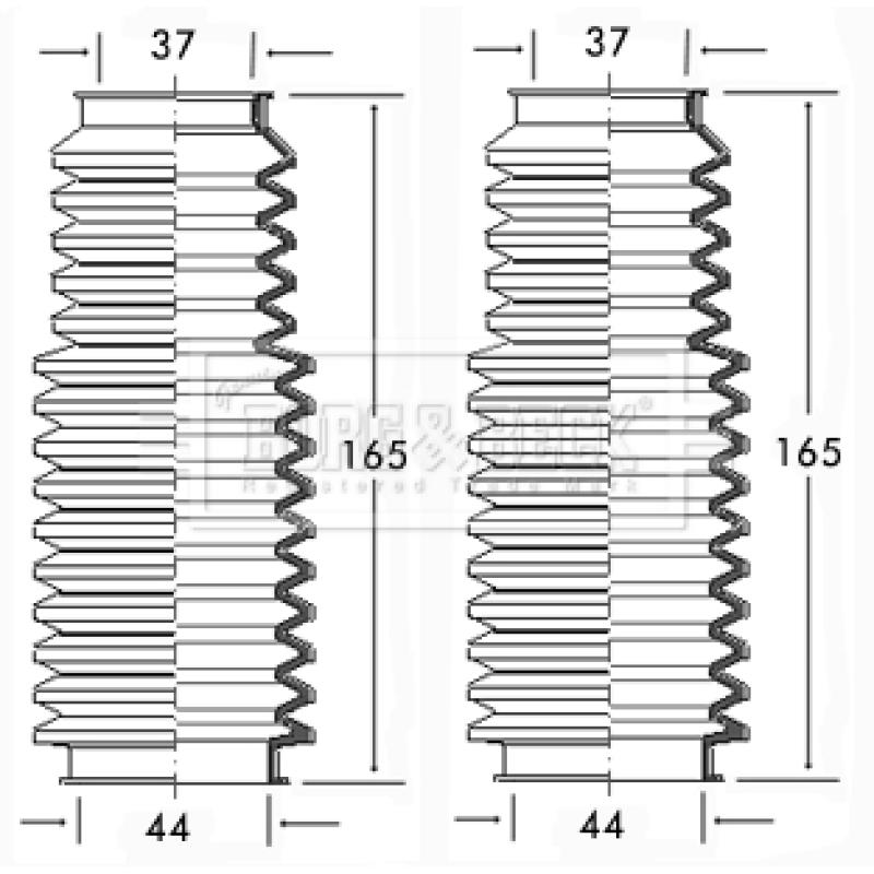 Joint-soufflet, direction BORG & BECK BSG3086 - Visuel 1