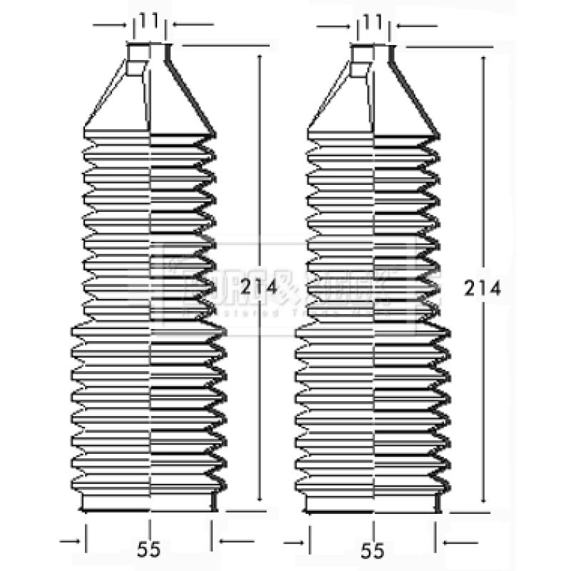 Joint-soufflet, direction BORG & BECK BSG3098 - Visuel 1