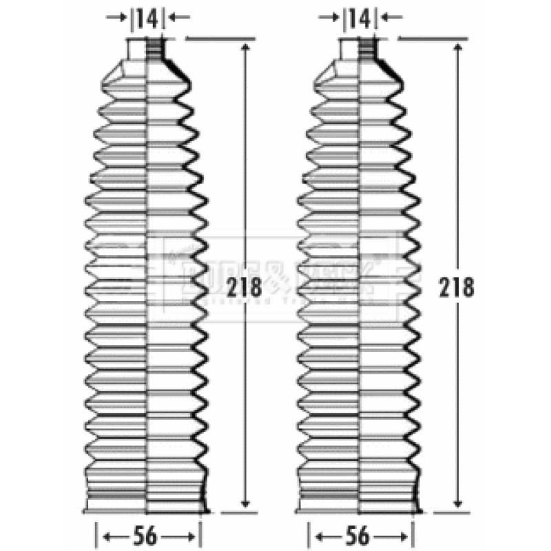 Joint-soufflet, direction BORG & BECK BSG3289 - Visuel 1