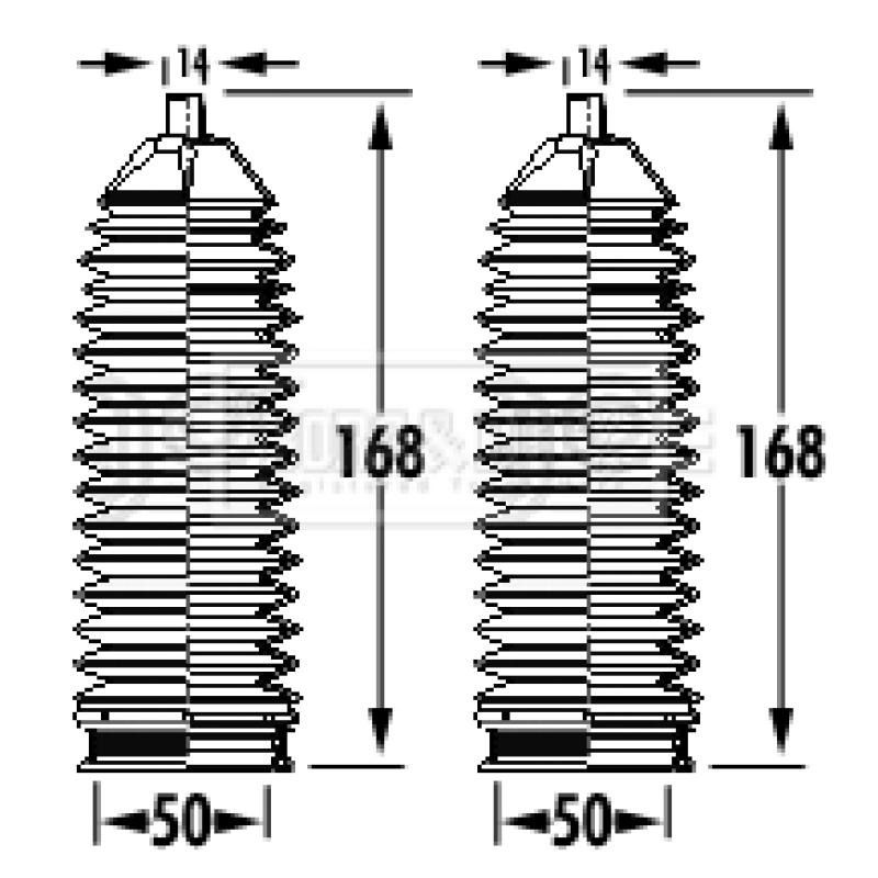Joint-soufflet, direction BORG & BECK BSG3393 - Visuel 1