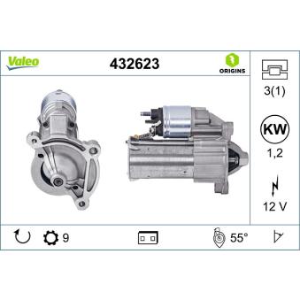 Démarreur VALEO 432623