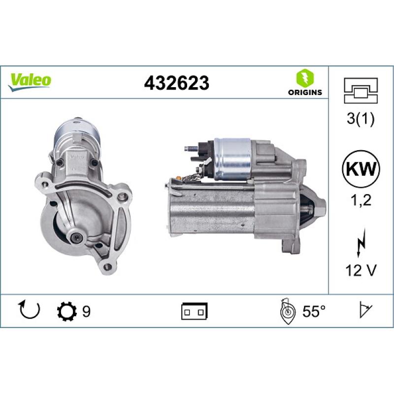 Démarreur VALEO 432623 - Visuel 1