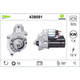 Démarreur VALEO 438091