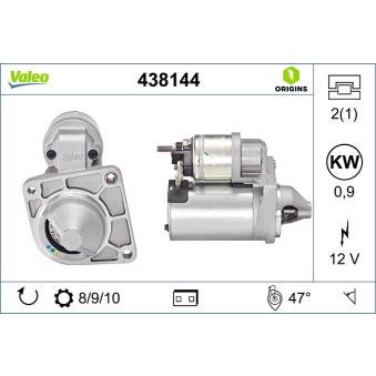 Démarreur VALEO 438144