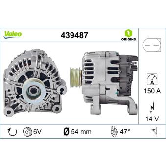 Alternateur VALEO 439487