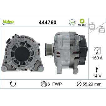 Alternateur VALEO 444760