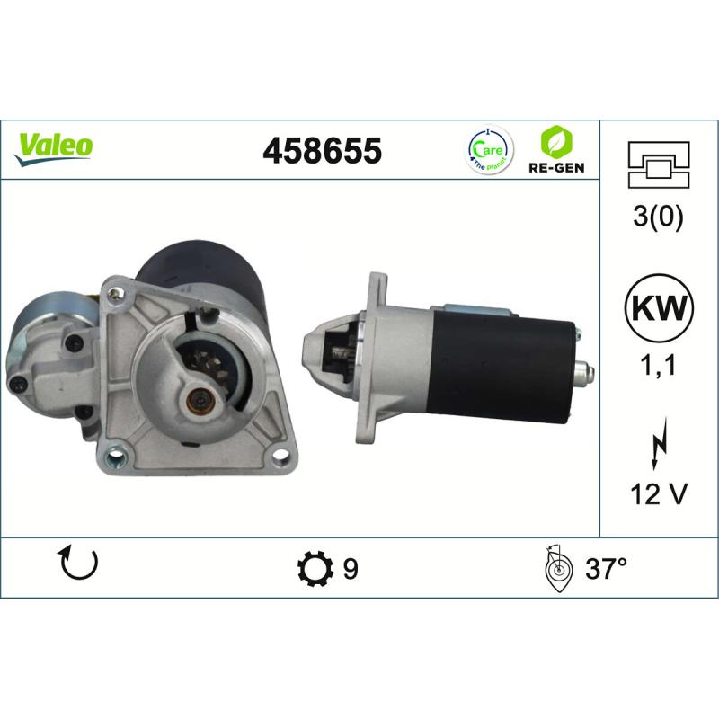 Démarreur VALEO 458655 - Visuel 1
