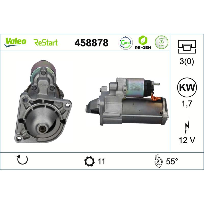 Démarreur VALEO 458878 - Visuel 1