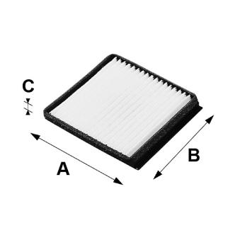 Filtre, air de l'habitacle VALEO 698146