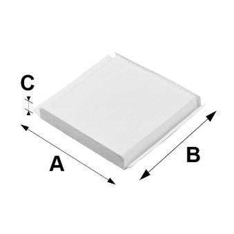 Filtre, air de l'habitacle VALEO 698657