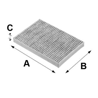 Filtre, air de l'habitacle VALEO