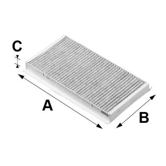 Filtre, air de l'habitacle VALEO 698710