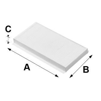 Filtre, air de l'habitacle VALEO 698711