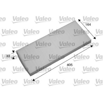 Filtre, air de l'habitacle VALEO 698738