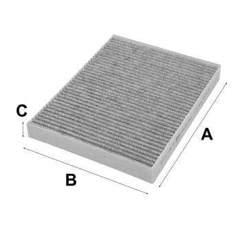 Filtre, air de l'habitacle VALEO 698768