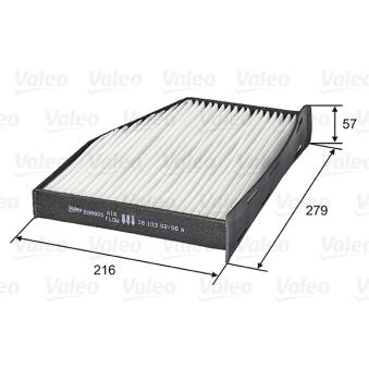 Filtre, air de l'habitacle VALEO 698800