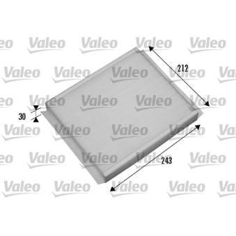Filtre, air de l'habitacle VALEO 698876