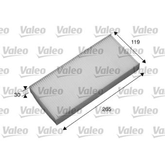 Filtre, air de l'habitacle VALEO