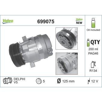 Compresseur, climatisation VALEO 699075