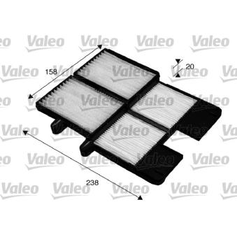 Filtre, air de l'habitacle VALEO 715572