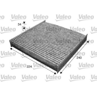 Filtre, air de l'habitacle VALEO 715629