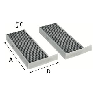 Filtre, air de l'habitacle VALEO 715805