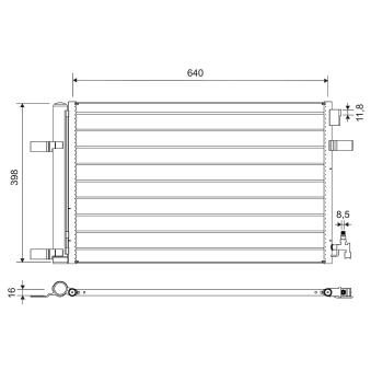 Condenseur, climatisation VALEO 812661