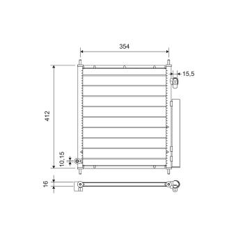Condenseur, climatisation VALEO