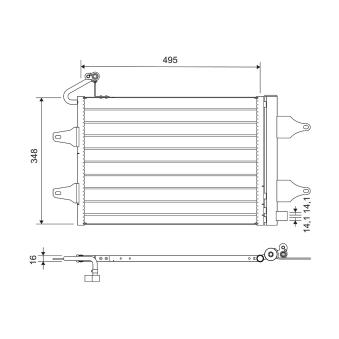Condenseur, climatisation VALEO 812735