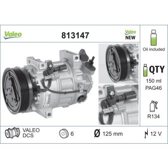 Compresseur, climatisation VALEO 813147