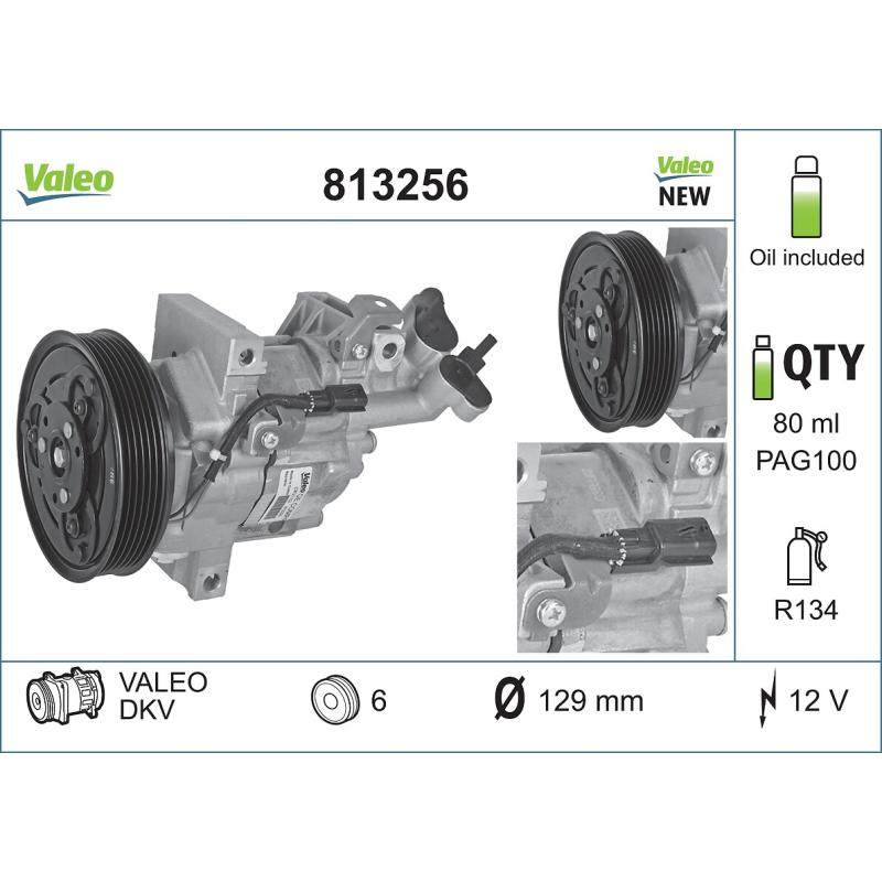 Compresseur, climatisation VALEO 813256 - Visuel 1