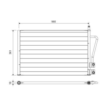 Condenseur, climatisation VALEO 814083
