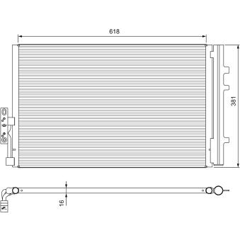 Condenseur, climatisation VALEO 814386