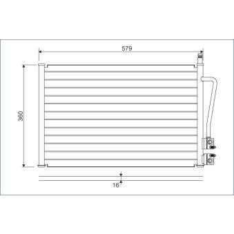 Condenseur, climatisation VALEO 817664