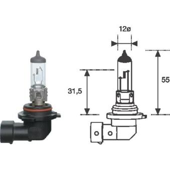 Ampoule, projecteur longue portée MAGNETI MARELLI