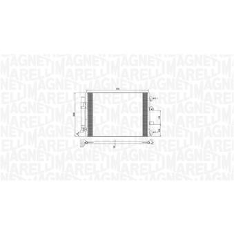 Condenseur, climatisation MAGNETI MARELLI