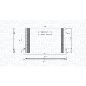 Condenseur, climatisation MAGNETI MARELLI