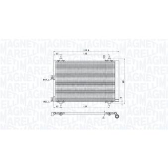 Condenseur, climatisation MAGNETI MARELLI