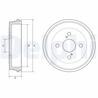 Tambour de frein DELPHI