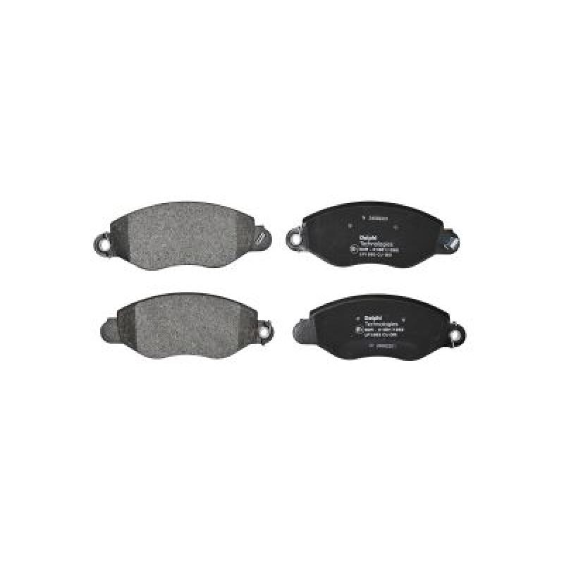 Jeu de 4 plaquettes de frein avant DELPHI LP1583 - Visuel 1