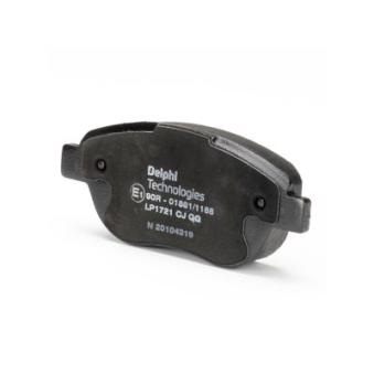 Jeu de 4 plaquettes de frein avant DELPHI