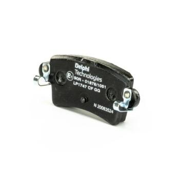 Jeu de 4 plaquettes de frein arrière DELPHI