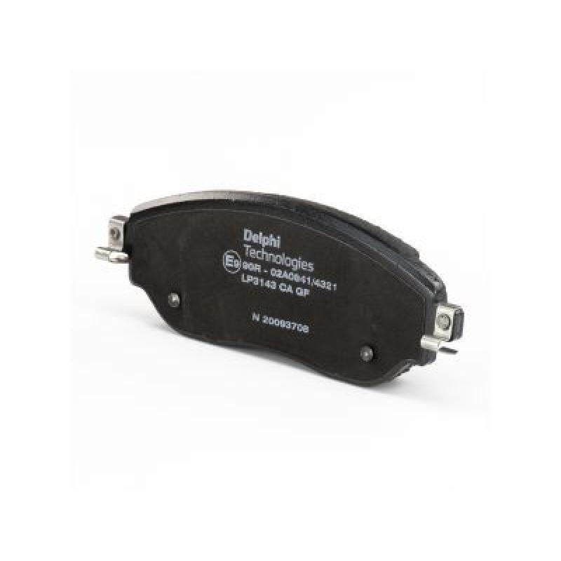 Jeu de 4 plaquettes de frein avant DELPHI LP3143 - Visuel 1