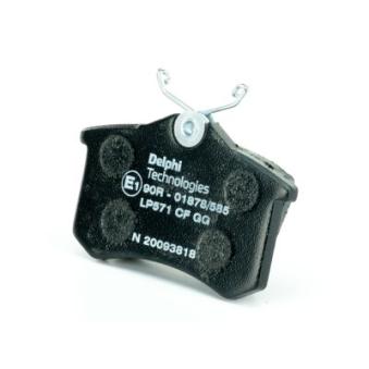 Jeu de 4 plaquettes de frein arrière DELPHI