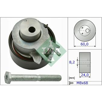 Poulie-tendeur, courroie crantée INA 531 0317 10